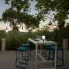 Fermob Bellevie barbord 140x80 cm Acapulco blue (blå)