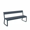 Outlet Fermob Bellevie bänk med ryggstöd Anthracite (grå)