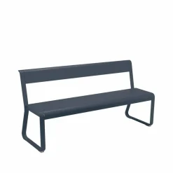 Outlet Fermob Bellevie bänk med ryggstöd Anthracite (grå)