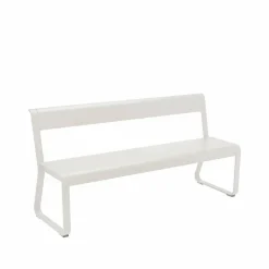 Best Fermob Bellevie bänk med ryggstöd Clay grey (grå)