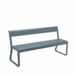 Fermob Bellevie bänk med ryggstöd Storm grey (grå)