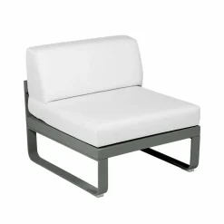 Fermob Bellevie Central modulsoffa Rosemary (grön)-off-white dyna-1-sits