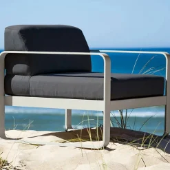 New Fermob Bellevie fåtölj Liquorice (svart) graphite grey dyna