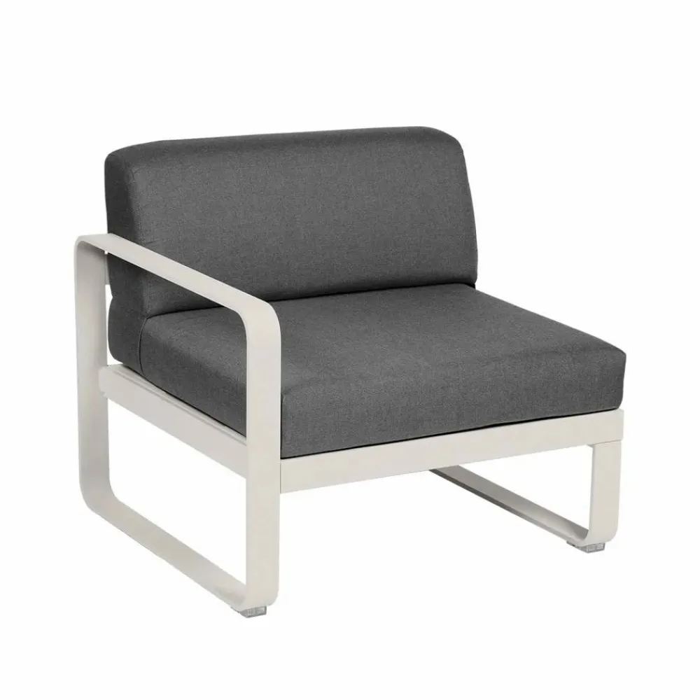 Outlet Fermob Bellevie Left modulsoffa Clay grey (grå) graphite grey dyna 1-sits