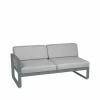 Clearance Fermob Bellevie Left modulsoffa 2-sits Storm grey (grå) flannel grey dyna