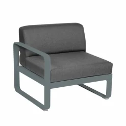 Fermob Bellevie Left modulsoffa Storm grey (grå) graphite grey dyna 1-sits