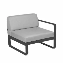 Sale Fermob Bellevie Right modulsoffa Anthracite (grå) flannel grey dyna 1-sits