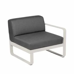 Sale Fermob Bellevie Right modulsoffa Clay grey (grå) graphite grey dyna 1-sits