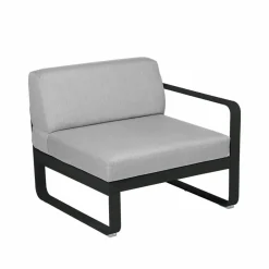 Online Fermob Bellevie Right modulsoffa Liquorice (svart) flannel grey dyna 1-sits