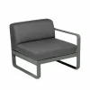 Fermob Bellevie Right modulsoffa Rosemary (grön) graphite grey dyna 1-sits