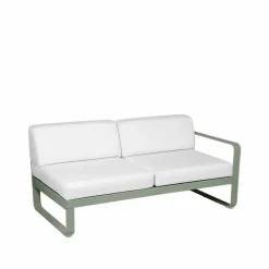 Clearance Fermob Bellevie Right modulsoffa 2-sits Cactus (grön) off-white dyna