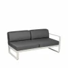 Hot Fermob Bellevie Right modulsoffa 2-sits Clay grey (grå) graphite grey dyna