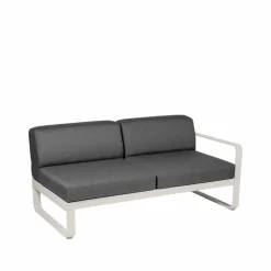 Hot Fermob Bellevie Right modulsoffa 2-sits Clay grey (grå) graphite grey dyna