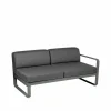 Sale Fermob Bellevie Right modulsoffa 2-sits Rosemary (grön) graphite grey dyna
