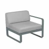 Fermob Bellevie Right modulsoffa Storm grey (grå) flannel grey dyna 1-sits