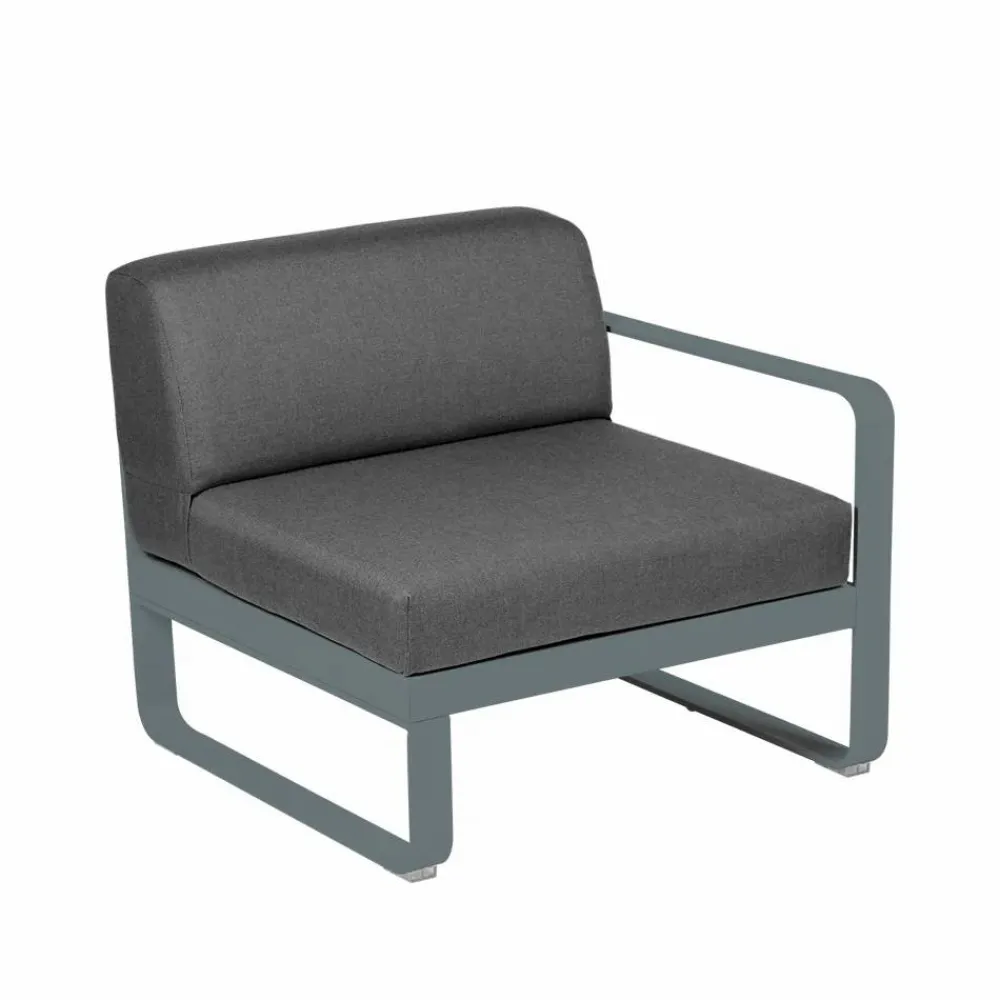 Online Fermob Bellevie Right modulsoffa Storm grey (grå) graphite grey dyna 1-sits