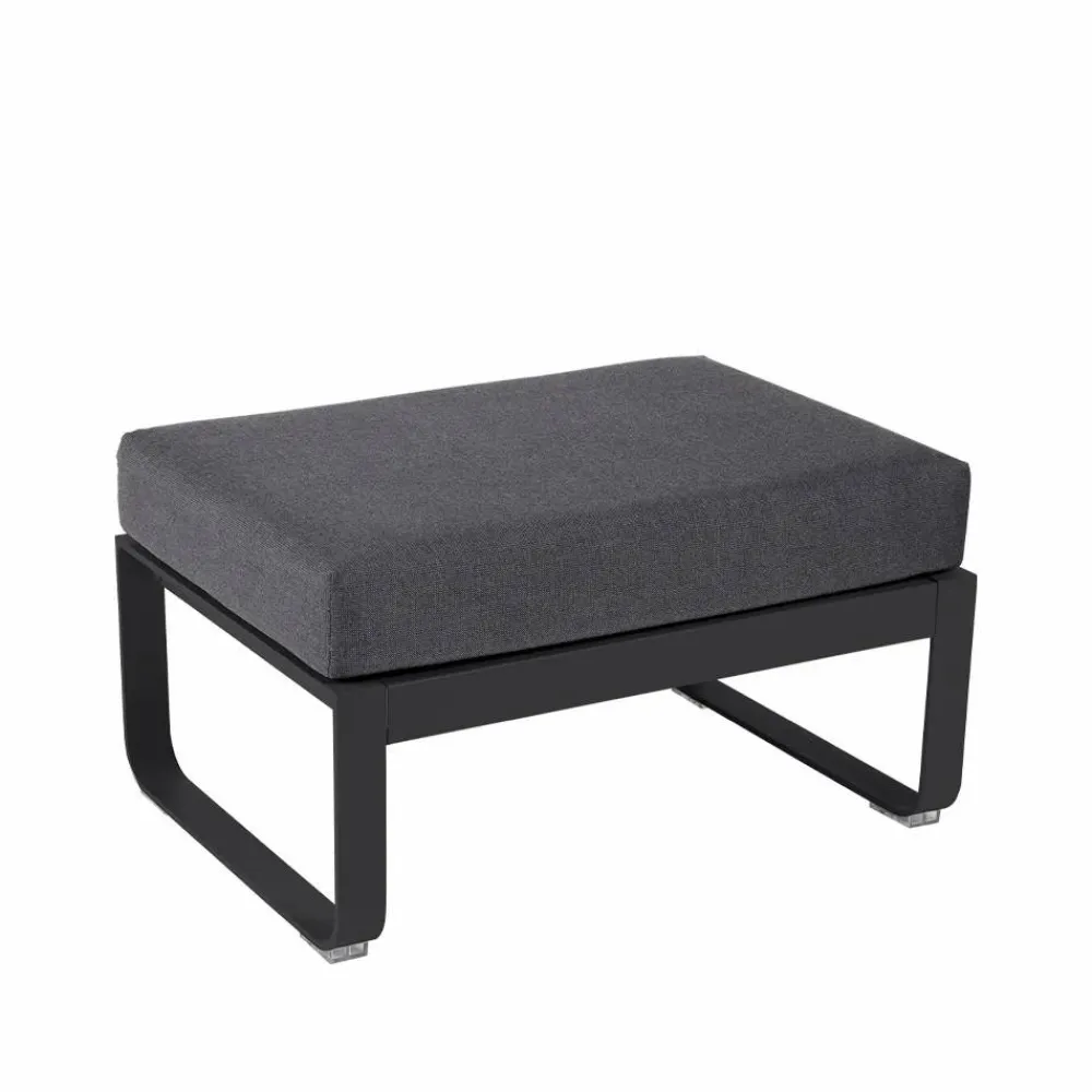 Fermob Bellevie 1-sits fotpall Anthracite (grå) graphite grey dyna