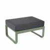 Fermob Bellevie 1-sits fotpall Cactus (grön) graphite grey dyna