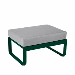 Fermob Bellevie 1-sits fotpall Cedar green (grön) flannel grey dyna