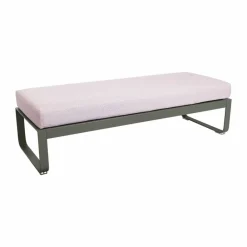 Outlet Fermob Bellevie 2-sits fotpall Rosemary (grön)-pearl