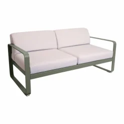 Clearance Fermob Bellevie 2-sits soffa Rosemary (grön)-pearl