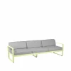 Clearance Fermob Bellevie soffa 3-sits Frosted lemon (gul) flannel grey dyna