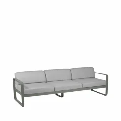 Fermob Bellevie soffa 3-sits Rosemary (grön) flannel grey dyna