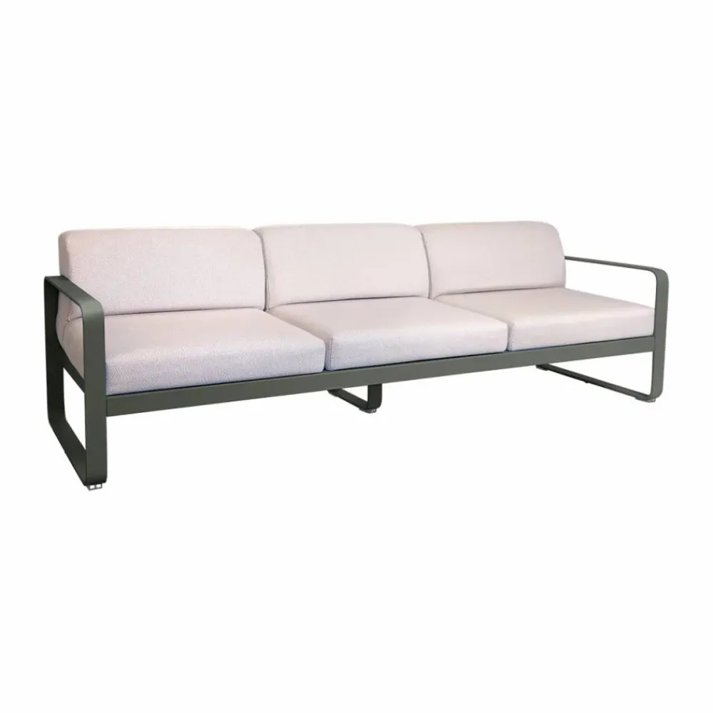 Fermob Bellevie soffa 3-sits Rosemary (grön)-pearl