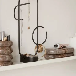 Ferm Living Bendum förvaringsbox Brun marmor