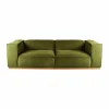 1898 Bergsdal soffa Luiza Green 3975-ekbetsad ask 3-sits