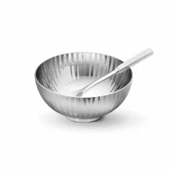 Clearance Georg Jensen Bernadotte saltkar med sked Rostfritt stål