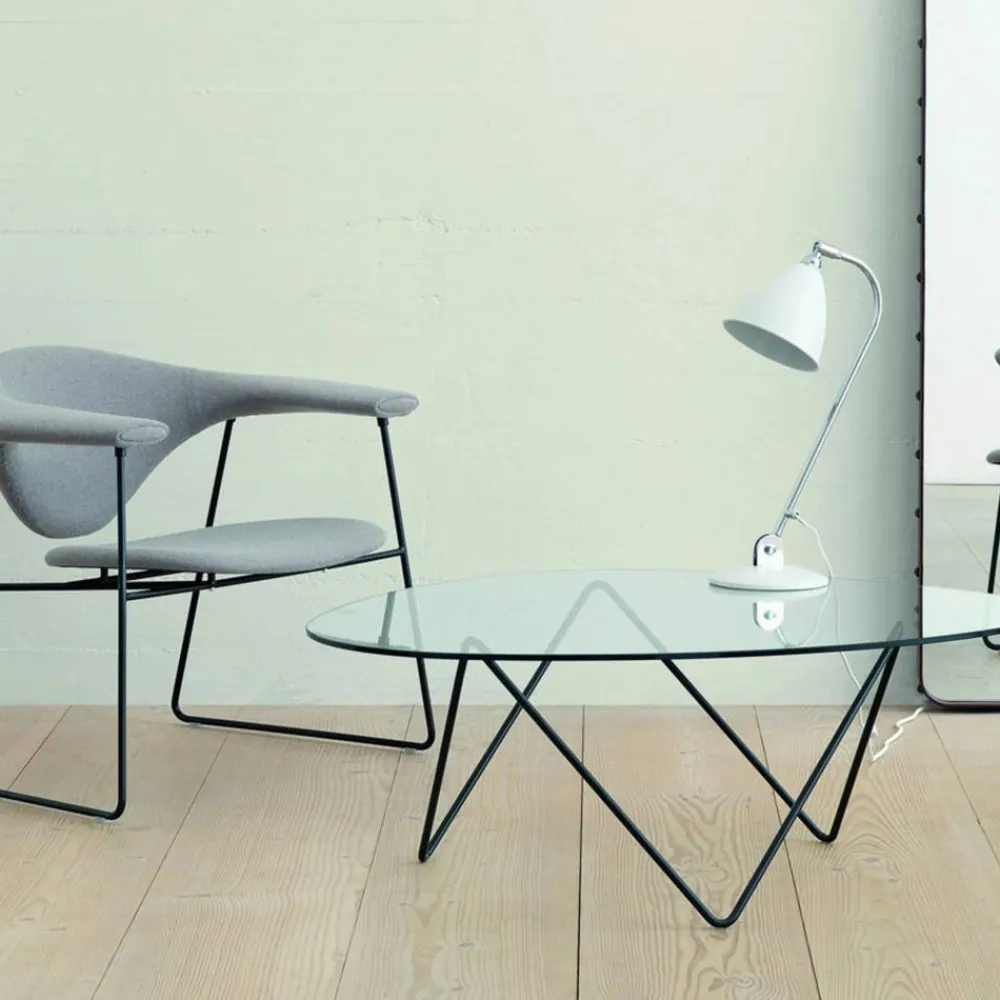GUBI Bestlite BL2 bordslampa matt vit-krom