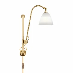 GUBI Bestlite BL5 vägglampa Benporslin-mässing
