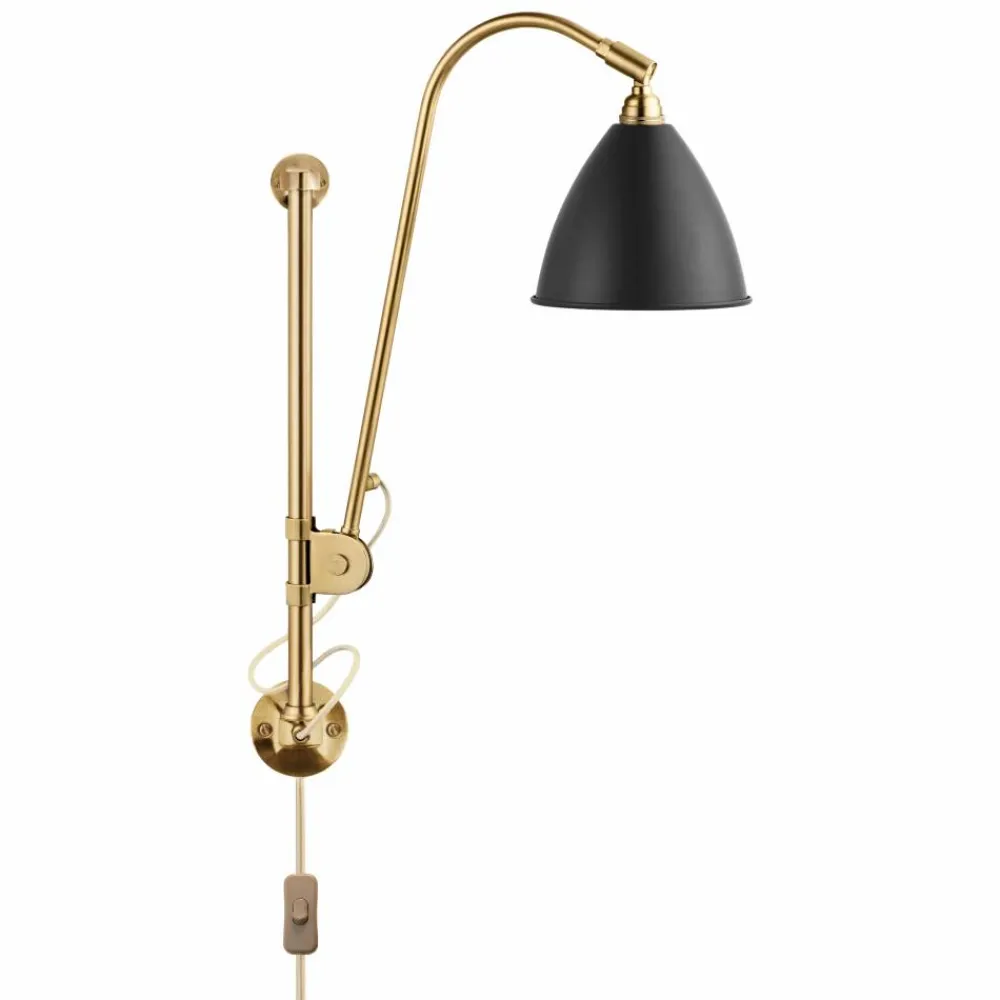 GUBI Bestlite BL5 vägglampa Kolsvart-mässing