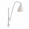 Online GUBI Bestlite BL5 vägglampa Matt vit-krom