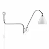 GUBI Bestlite BL10 vägglampa matt vit-krom