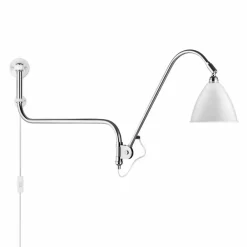 GUBI Bestlite BL10 vägglampa matt vit-krom