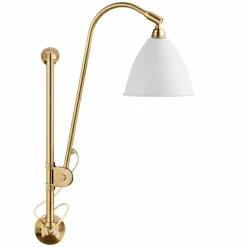 GUBI Bestlite BL5 vägglampa Matt vit-mässing