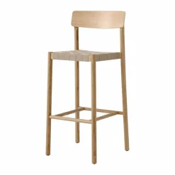 &Tradition Betty TK15 Bar Chair barstol 75 cm Lackad ek-naturfärgat lin