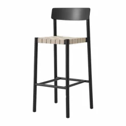 Sale &Tradition Betty TK15 Bar Chair barstol 75 cm Svartlackad ask-naturfärgat lin