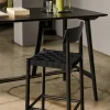 &Tradition Betty TK15 Bar Chair barstol 75 cm Svartlackad ask-svart lin