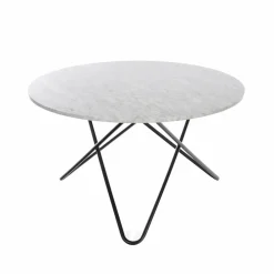 Discount OX Denmarq Big O Table matbord Marmor carrara svart stativ