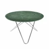 OX Denmarq Big O Table matbord marmor indio rostfritt stativ