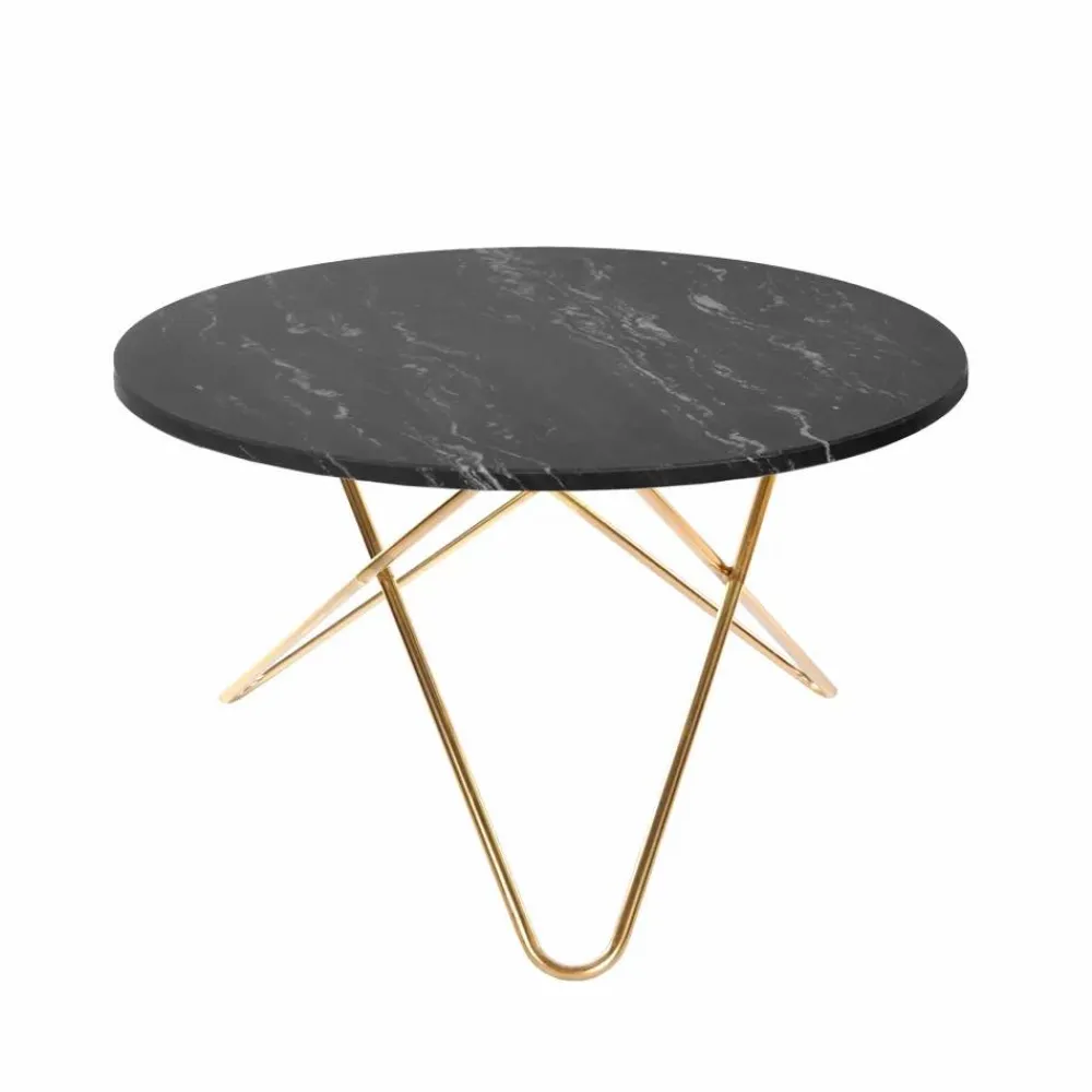 Online OX Denmarq Big O Table matbord Marmor marquina mässingsstativ