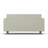Hot 1898 Binga 2 5-sits bäddsoffa Luiza Beige 3981-mörkbetsad ask
