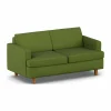 Sale 1898 Binga 2 5-sits bäddsoffa Luiza Green 3975-mörkbetsad ask