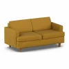 Clearance 1898 Binga 2 5-sits bäddsoffa Luiza Mustard 3972-mörkbetsad ask