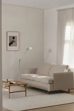 Clearance 1898 Binga 2 5-sits bäddsoffa Same Beige 6670-mörkbetsad ask