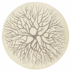 Clearance Kateha Birds nest handtuftad matta Ø220 cm White