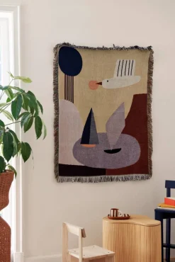 Ferm Living Bird väggbonad filt 80x110 cm